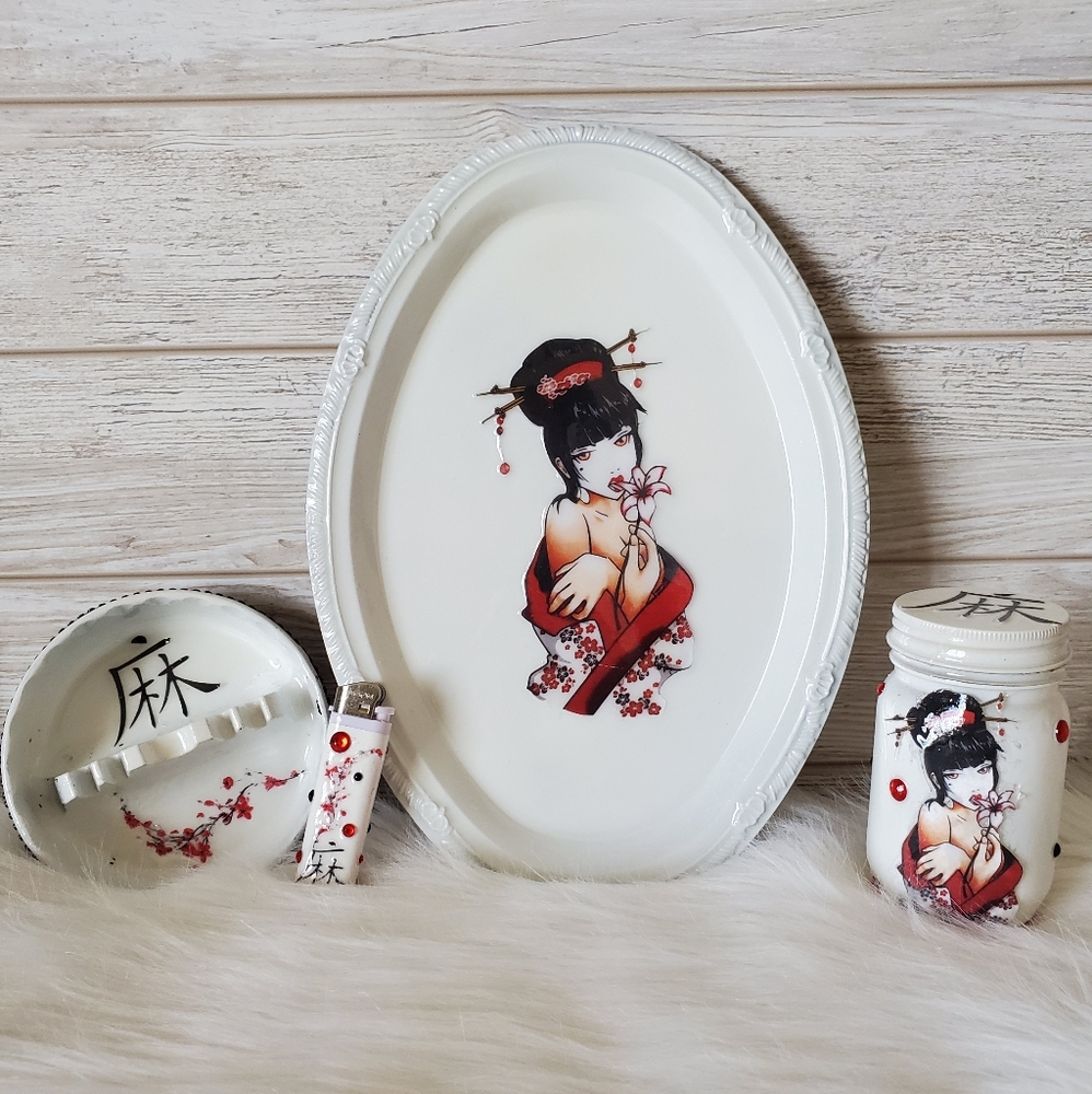 Rolling Tray Set